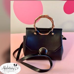 Madison West Mini Bag with Gold Bamboo handle